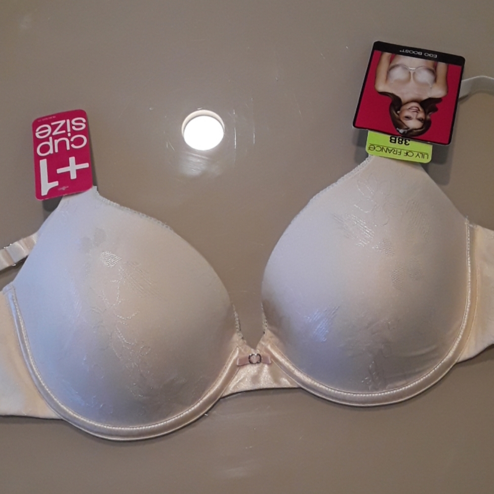 Lily of France Ego Boost Bra 38B. Adds 1 Cup Size.